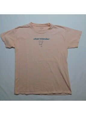 Pokemon Charmander Graphic T Shirt Toddler Boys Girls Size 5T Peach Mad Engine